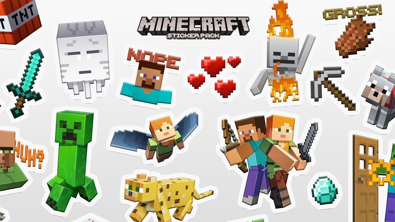 3 Great Collections of Minecraft Stickers